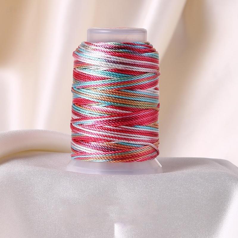 1 моток сделай сам многопрядная нить ручная нить браслет с градиентной нитью полиамидное волокно веревка плетение плетеная веревка 18 прядей