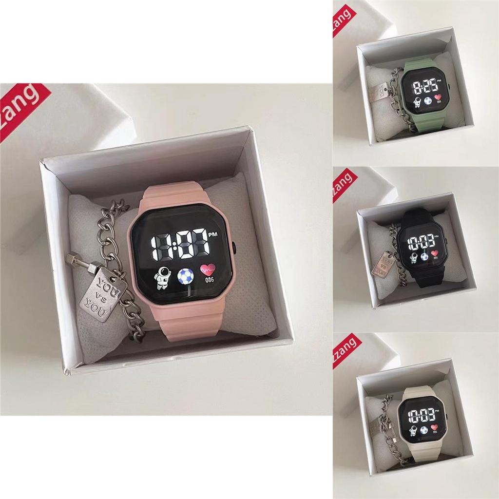 Высокотехнологичные и стильные студенческие спортивные часы с дизайном единорога, водонепроницаемые и со светодиодным дисплеем