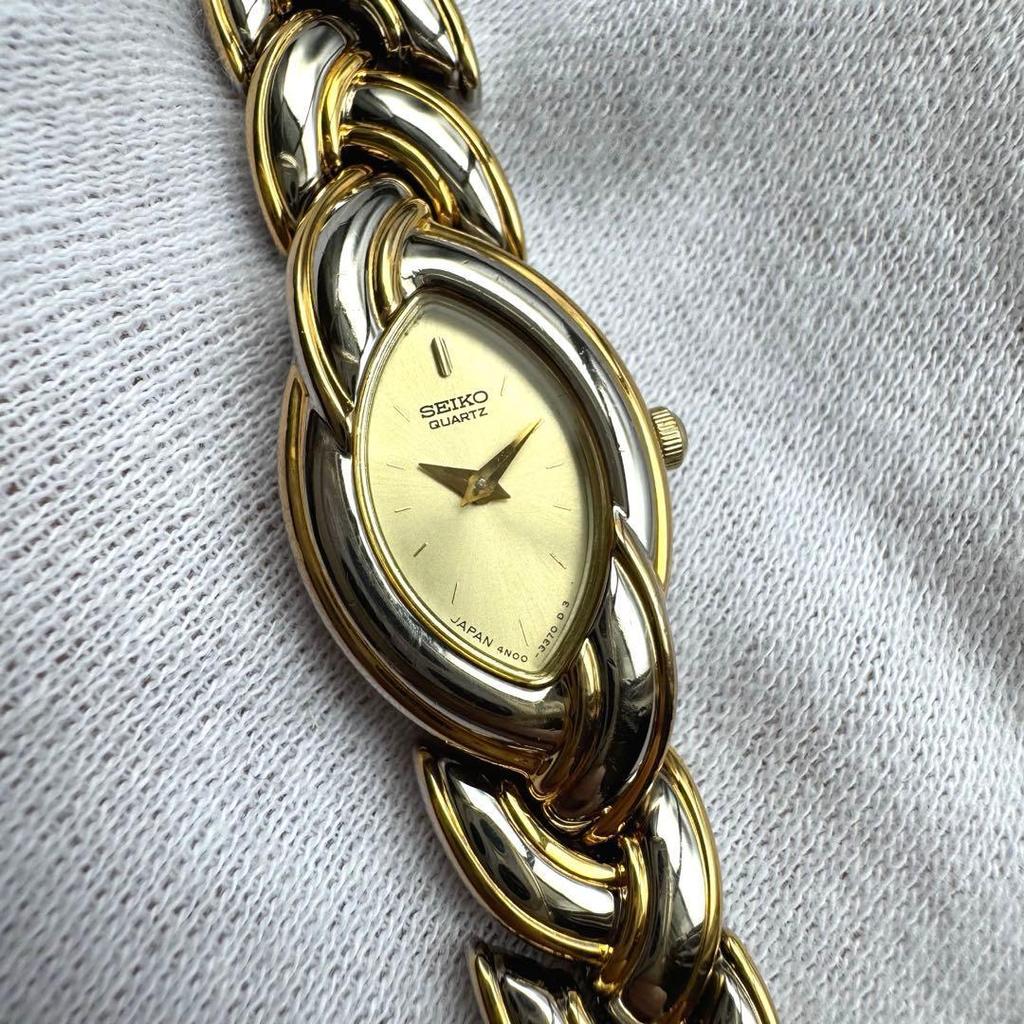Б/У [Новая батарейка] SEIKO Винтажные Классические Часы Комби Женские Часы