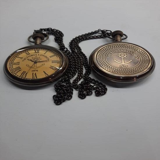 Карманные морские часы Victoria London 1876 года, старинные, коллекционные