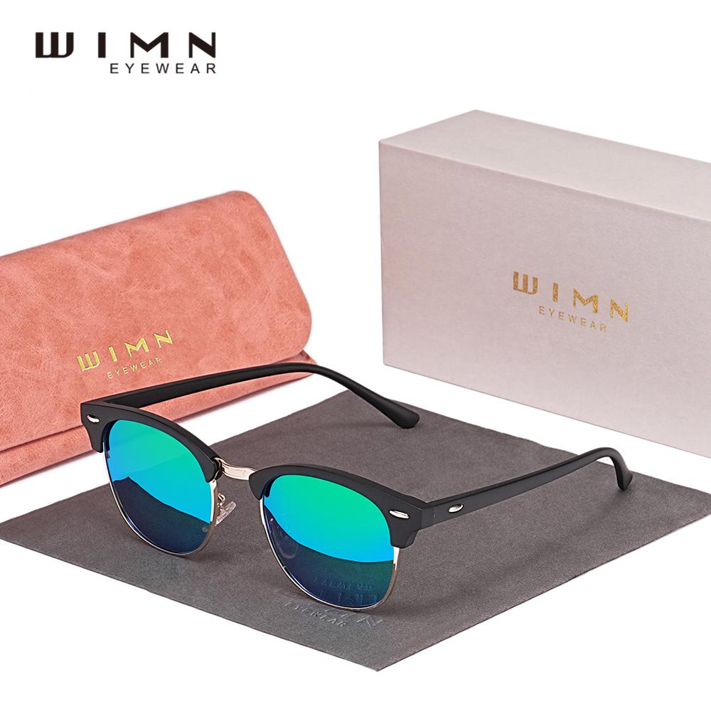 WIMN Trend Солнцезащитные очки мужские поляризованные UV400 очки для вождения с антибликовым покрытием зеркальные линзы женские повседневные очки женские