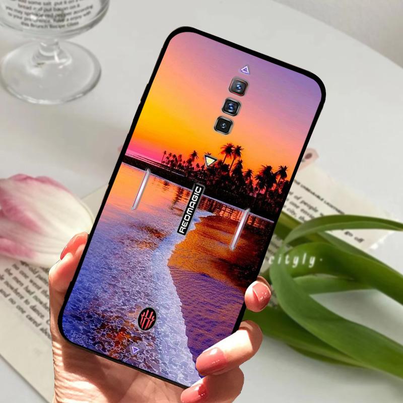 Чехол для ZTE Nubia Red Magic 6 Ударопрочный Мягкий ТПУ Силиконовый Чехол для Телефона Для ZTE Nubia Red Magic 6S Pro Capa Мультяшный RedMagic 6