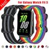 Нейлоновый ремешок для Samsung Galaxy Fit 3 Спортивный плетеный эластичный Быстросъемный браслет Ремешок для часов Galaxy Watch Fit 3 Аксессуары для ремешка
