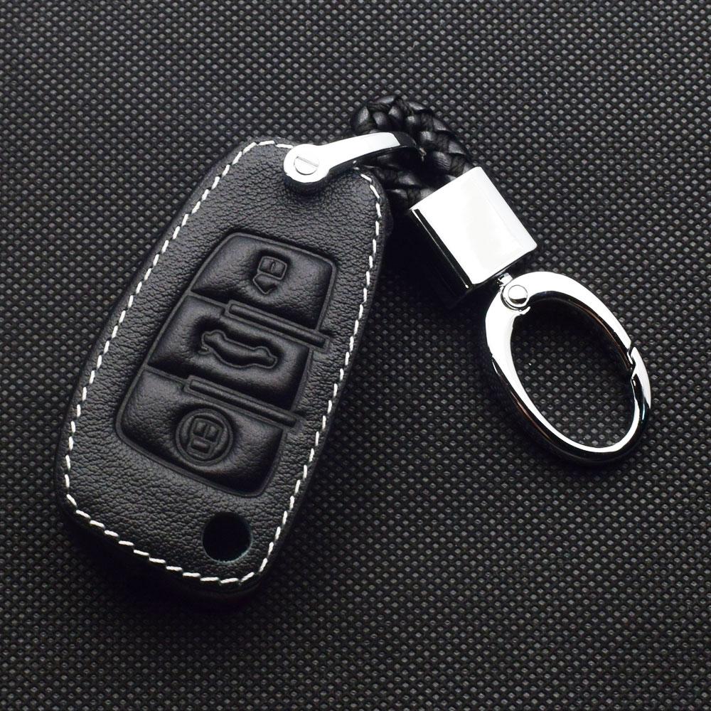 Кожаный чехол для ключей от машины, брелок с дистанционным управлением, защитная крышка, автоаксессуары для Q2 Q3 Q5 Q7 TT A1 A3 A4 A5 A6 A7 A8 S3 S6 R8 RS3 RS6 TT