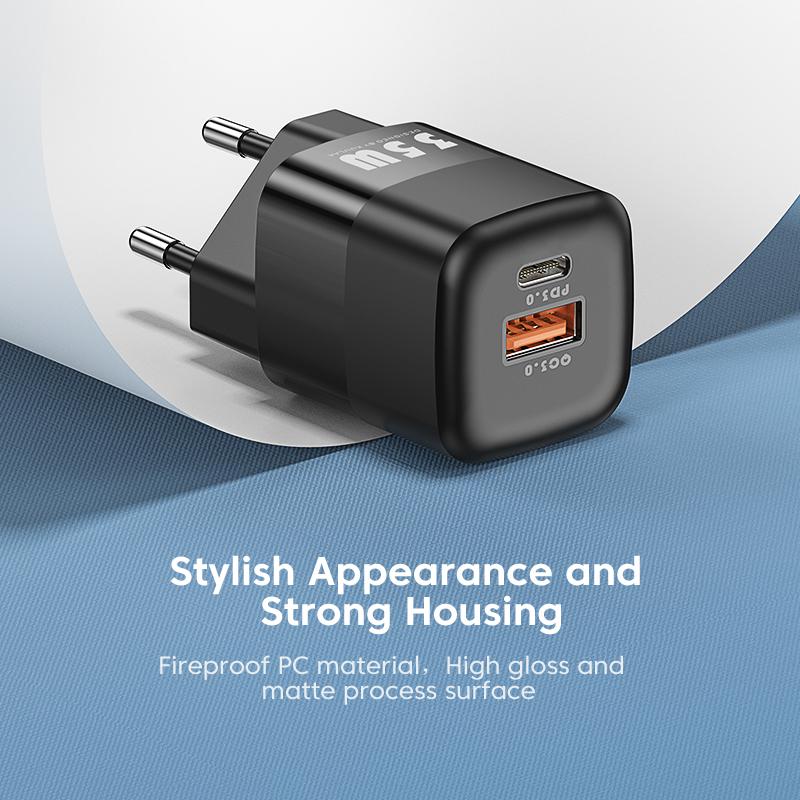 KUULAA 35 Вт GaN USB C зарядное устройство типа C PD быстрая зарядка для iPhone 14 13 12 11 Max Pro XS 8 Plus для iPad Air 4 iPad 2021 Mini