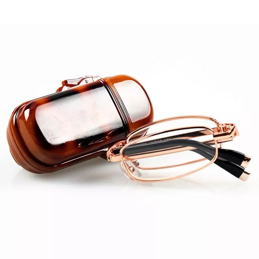 Оправа складные очки для чтения с коробкой для очков Очки для пресбиопии Складные очки для гиперметропии