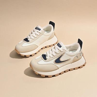 Женские кроссовки для бега в корейском стиле «Форрест Гамп» - Коллекция «Осень 2025», Универсальные кроссовки на толстой подошве для увеличения роста