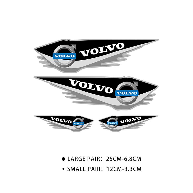 AABAU1 Car Rearview Mirror Door Sideways Side Decoration Stickers For Volvo XC90 V90 V60 XC60 V40 S80 S60 S90 C40 XC40 V70 XC70 C30 C70