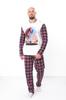 Pajama Set (men) – Warm Top & Pants with New Year Print, Winter 8625-F-2 HC
