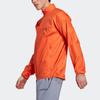 Adidas Mt Wind Jacket With Solid Color Logo Zip Collar Men Jackets Semi-Solar-Orange HM4027