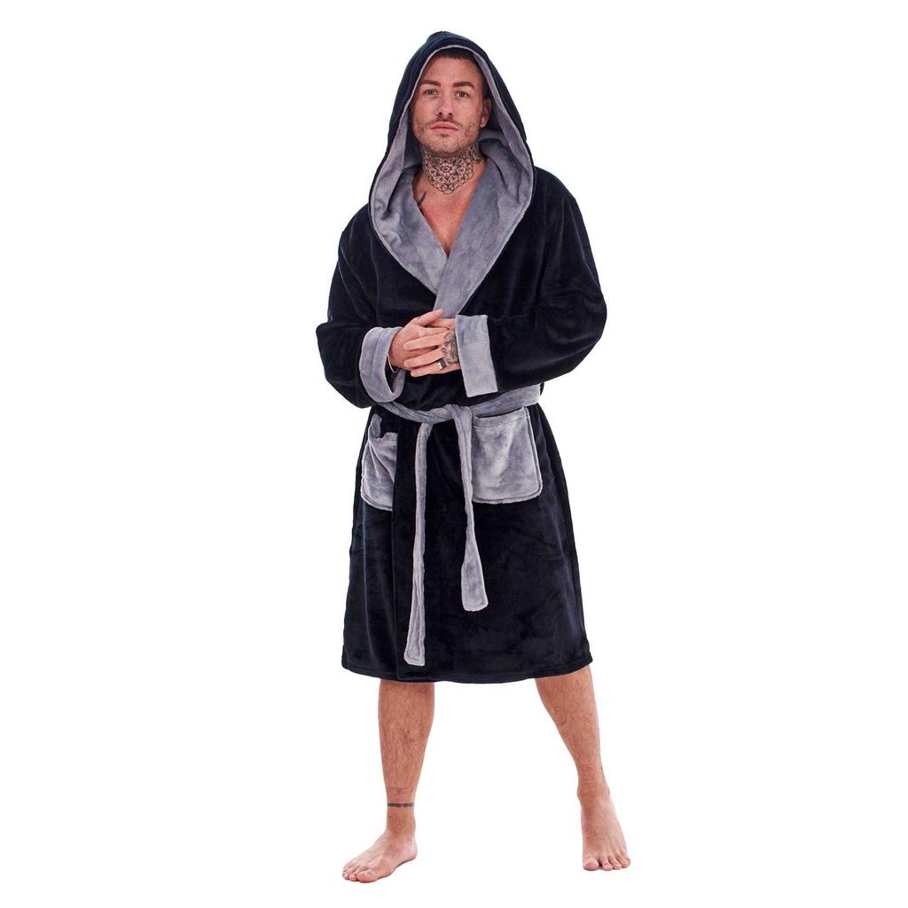 Keanu Mens Fleece Dressing Gown