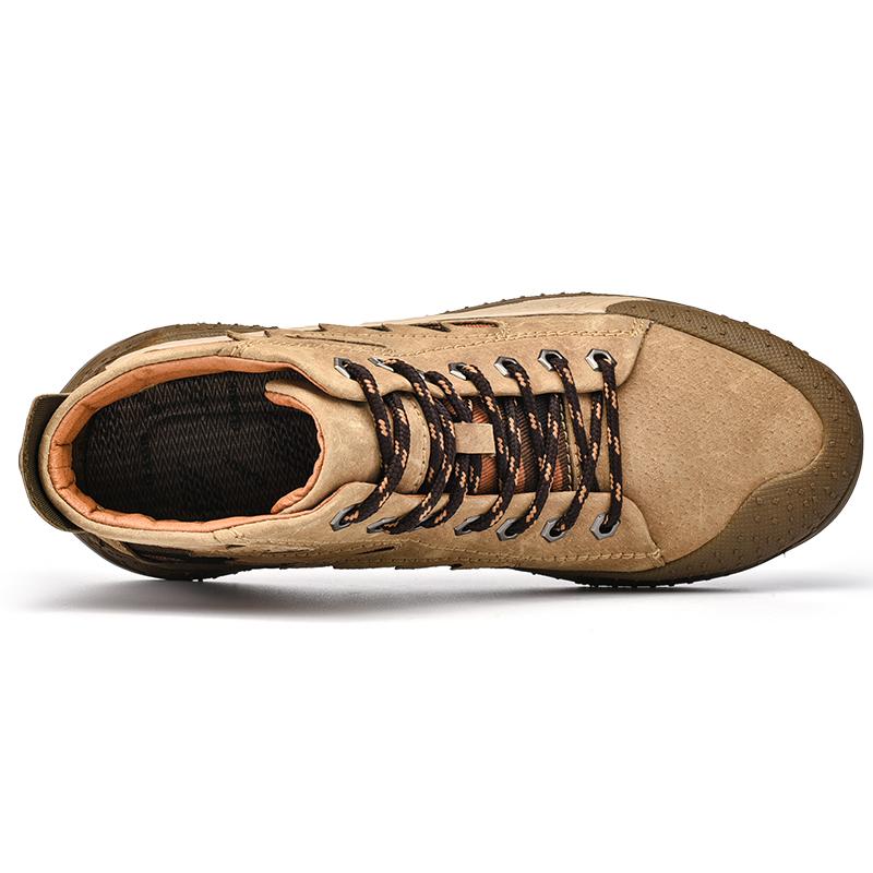 Мужская новая кожаная спортивная обувь на открытом воздухе, повседневная обувь, деловая кожаная обувь для доски, ботинки