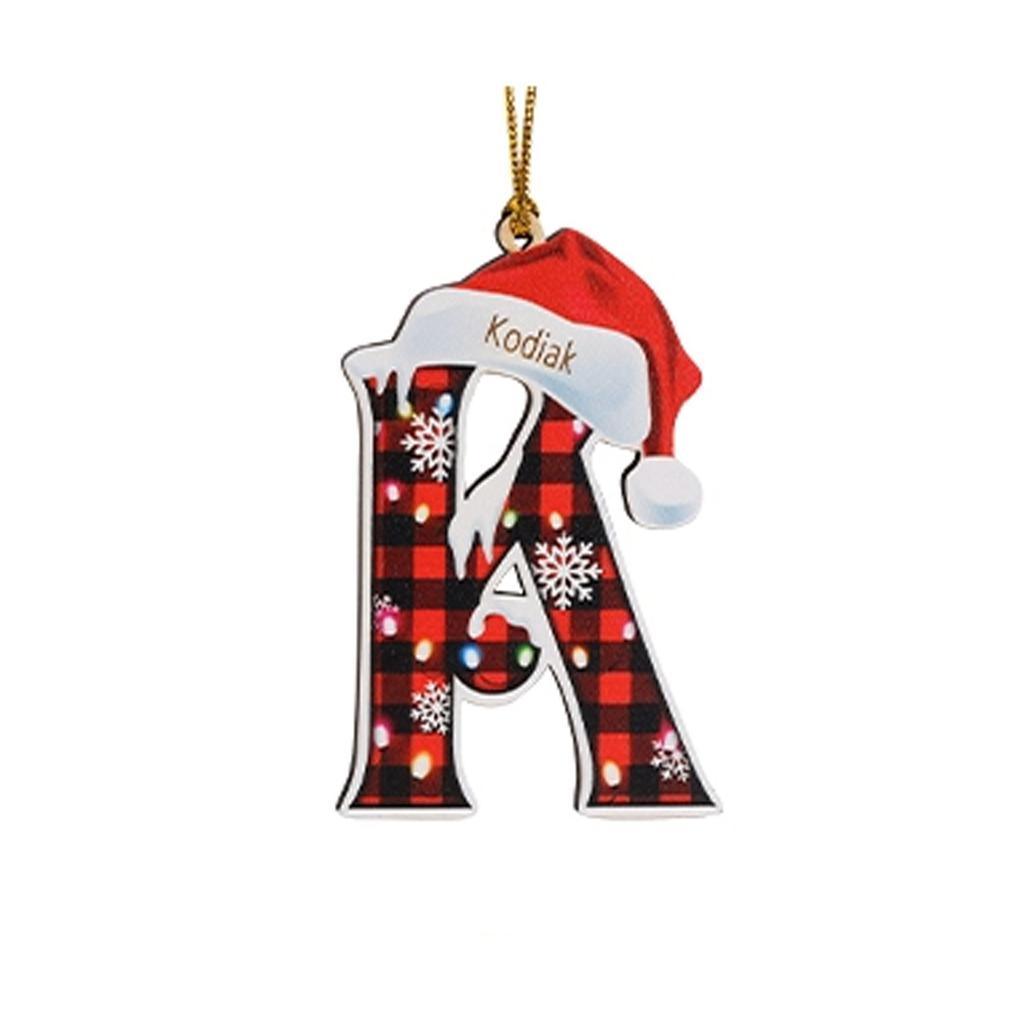 2D Christmas Decoration Pendant Christmas Tree Tag Theme Party Crafts Ornament