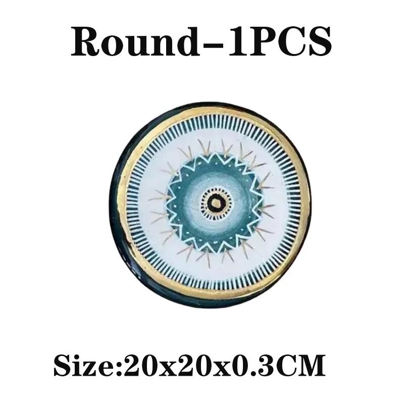 5 шт. настенных украшений, легко устанавливаемых, настенных, декоративных, турецких, греческих, синих, настенных, подвесных, от сглаза