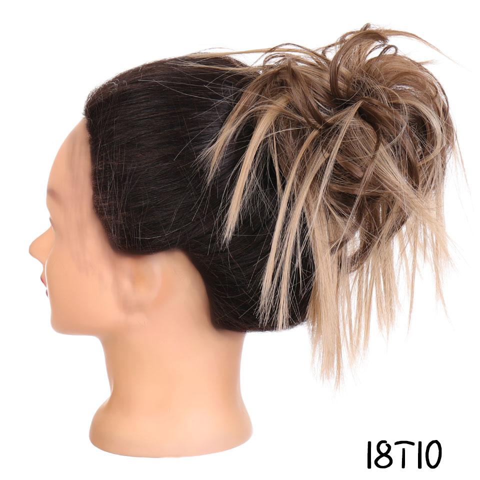 Шиньоны из синтетических волос, грязные резинки для волос, резинка для волос, пучок, прямая прическа, наращивание волос для женщин