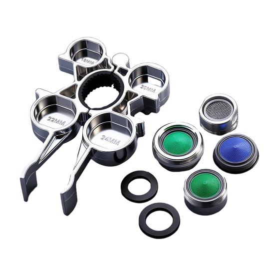 12-в-1 Ключ для аэратора Прочный Металлический Спрей-насадка для смесителя Удаление Инструмент Ремонт сантехники кухонной и ванной раковины