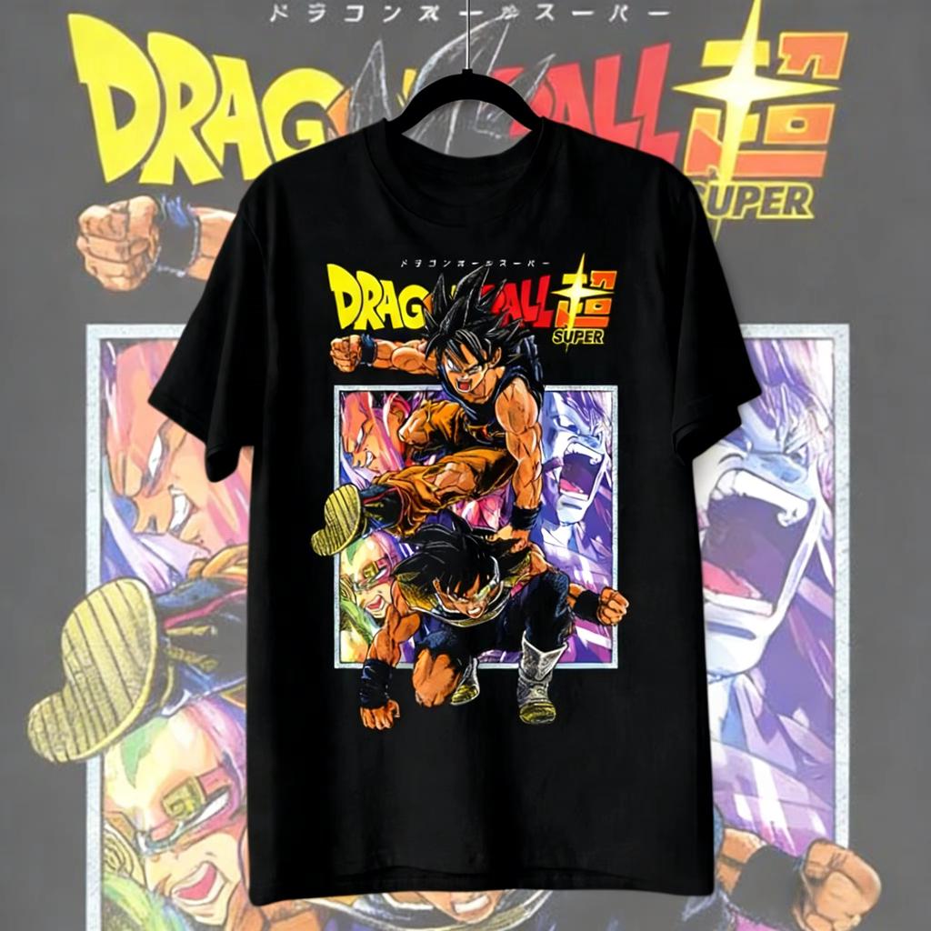 Dragon Ball 2026 Новый Горячий Летний Супер Гоку Ретро Футболка Оверсайз Унисекс Короткий Рукав Аниме Принт для Мужчин Женщин Детей Y2k