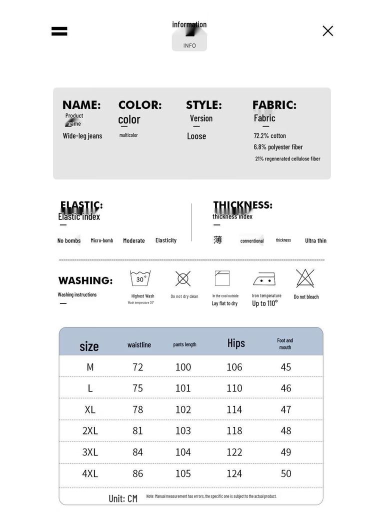 NASA MARVEL Loose Straight-Leg Jeans