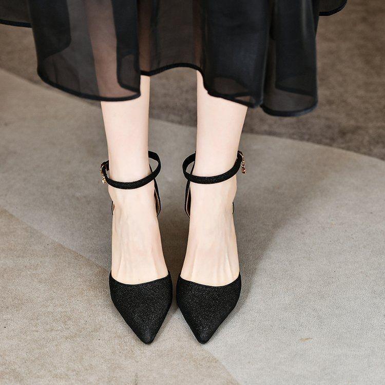 Свадебный банкет с туфлями подружки невесты, туфли на высоком каблуке с вырезами, женские, новые элегантные серебристые туфли-лодочки на шпильке с острым носком, лето и осень 2025