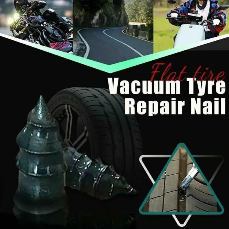 Universal Vacuum Tyre Repair Set for Car Motorcycle Scooter Rubber Tubeless Tire Repair Kit Glue Free Repair Tire Nails