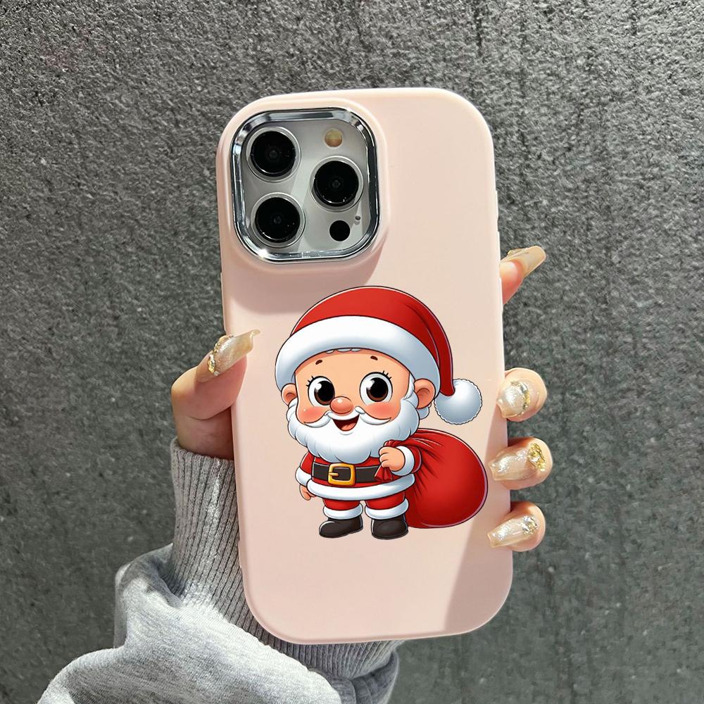 N98 С Новым годом, Рождеством, мягкие чехлы для телефонов iPhone 16 Pro Max Xiaomi 11 Lite Redmi 13C Note 11s, защитная рамка для камеры, задняя крышка