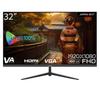 JAPANNEXT Full HD LCD Monitor with 32 Inch VA Panel HDMI VGA Frameless Design JN-V32FLFHD