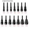 6-19mm Electric Drill Bit Socket Hand Tool Parts Screw Socket Portable Magnetic Nut Driver Socket