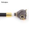 Golden Black Luxury Tiger Head Handle Fashion Walking Stick for Party Decorative Walking Cane Elegant  Knob Walking Stick 93cm