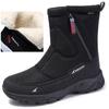 Men'S Newest Winter Mid-Calf Boots Wool Plush Warm Snow Boots Waterproof Winter Cotton Shoes Wnon-Slip Outdoor Hiking Boots Male