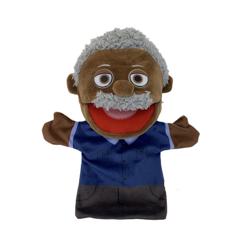 Cartoon Black Half Body Hand Puppet For Interactive Storytelling