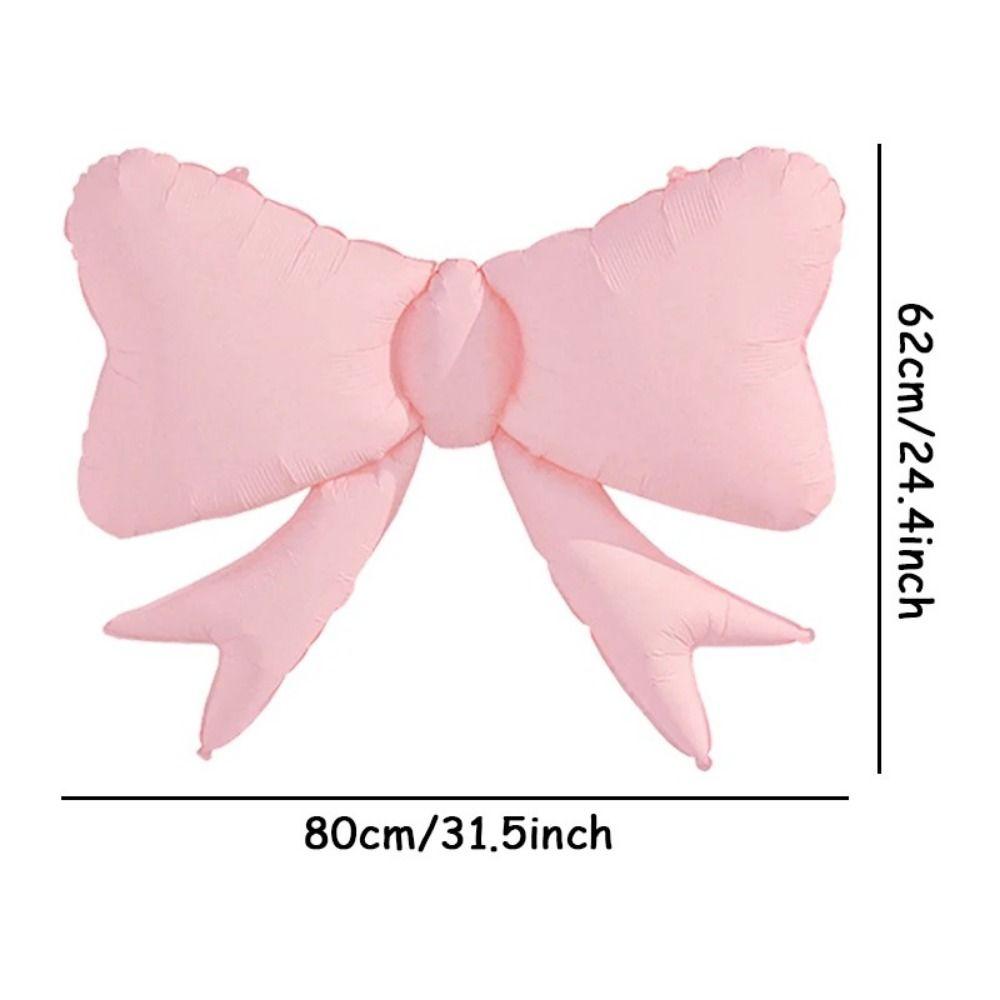 Модный гигантский бант, воздушный шар в форме макаруна, цветной большой воздушный шар в форме бабочки, фольгированный матовый воздушный шар для детей на день рождения