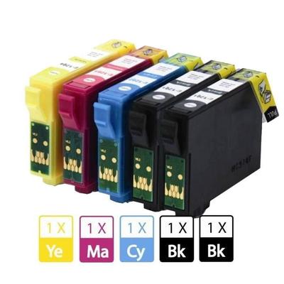 Совместимый - Набор из 5 черных + цветных картриджей - EPSON T1285