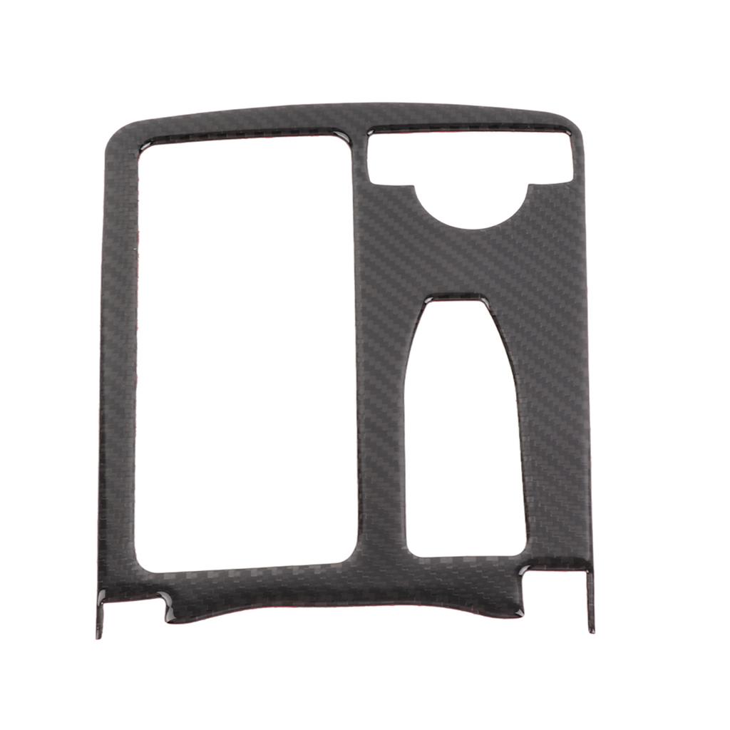 Carbon Fiber Water Cup Holder Trim Cover Fit for C Class W204 07 13