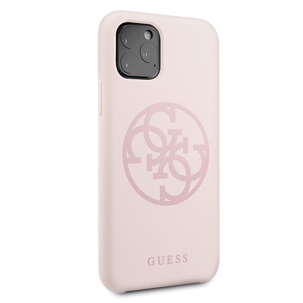 Guess Guhcn58Ls4Glp Iphone 11 Prolight Pink/Jasnoróżowy Twarde Etui Silikonowe 4G Ton W Ton