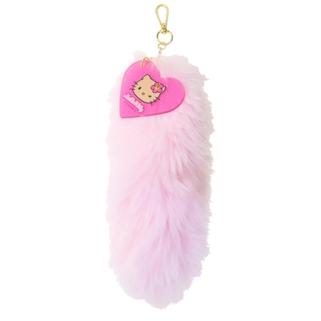 Hello Kitty Fur Keychain Pink