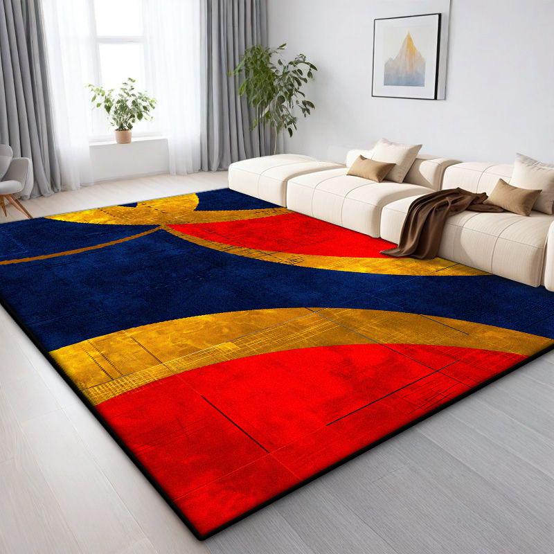 Легкий Роскошный Геометрический Ковер Гостиная Скандинавский Декор Дом Ковры Большой Площади Зона Дивана Спальня Гардеробная Напольные Коврики Нескользящие