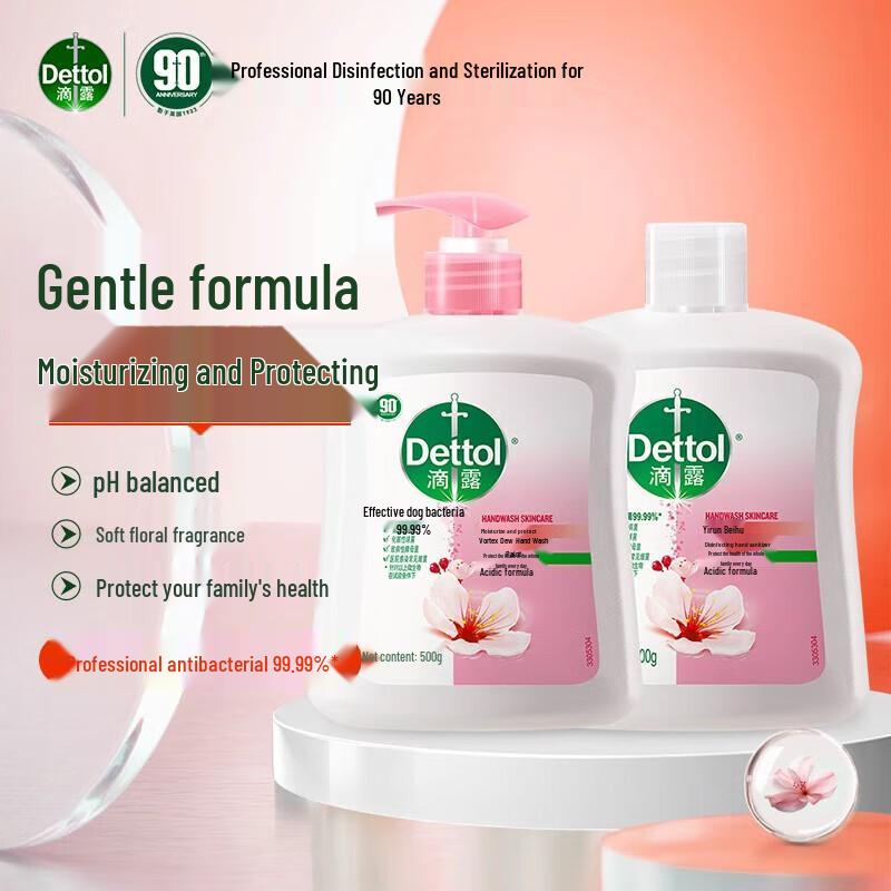 Dettol Дезинфицирующее увлажняющее жидкое мыло для рук Двойная упаковка