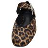Zara Elegant Printed Round Toe Vintage Flat Mary Jane Shoes Women Shoes Leopard-Print 13522410