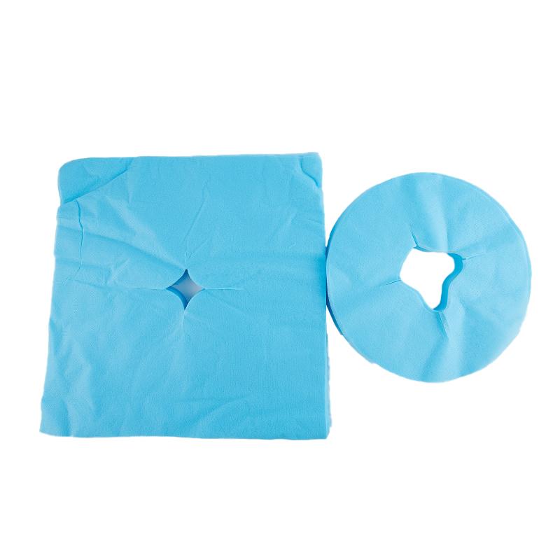 100Pcs Disposable Massage Table Sheets Headrest Pads Face Pillow Cover Cushion