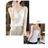 Niliv Simple Silk Tank Silk Solid Stretch Size Women's V-Neck Camisole, Underwear, Top, Pajamas, Sleepwear, Satin, Summer, Breathable, Color,
