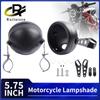 5.75 Inch Black Round Motorcycle 5 3/4" LED Headlight Mounting Housing Bucket Shell for Harley Chopper Headlamp Lighthouse