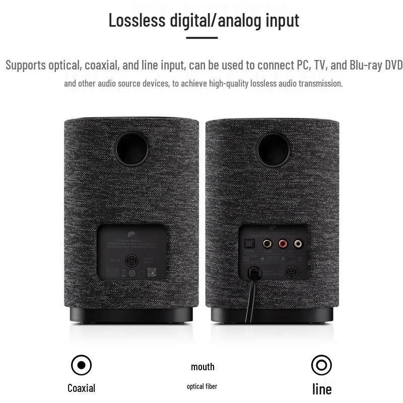 Активные Bluetooth полочные колонки HiVi OS-10 Штепсель CN (адаптер в комплекте)
