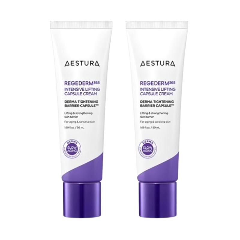 Aestura Regederm 365 Intensive Lifting Capsule Cream 50ml – Barrier Strengthening, Nourishing Anti-Aging Moisturizer