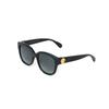 Gucci Irregular Shape Sunglasses Unisex Black
