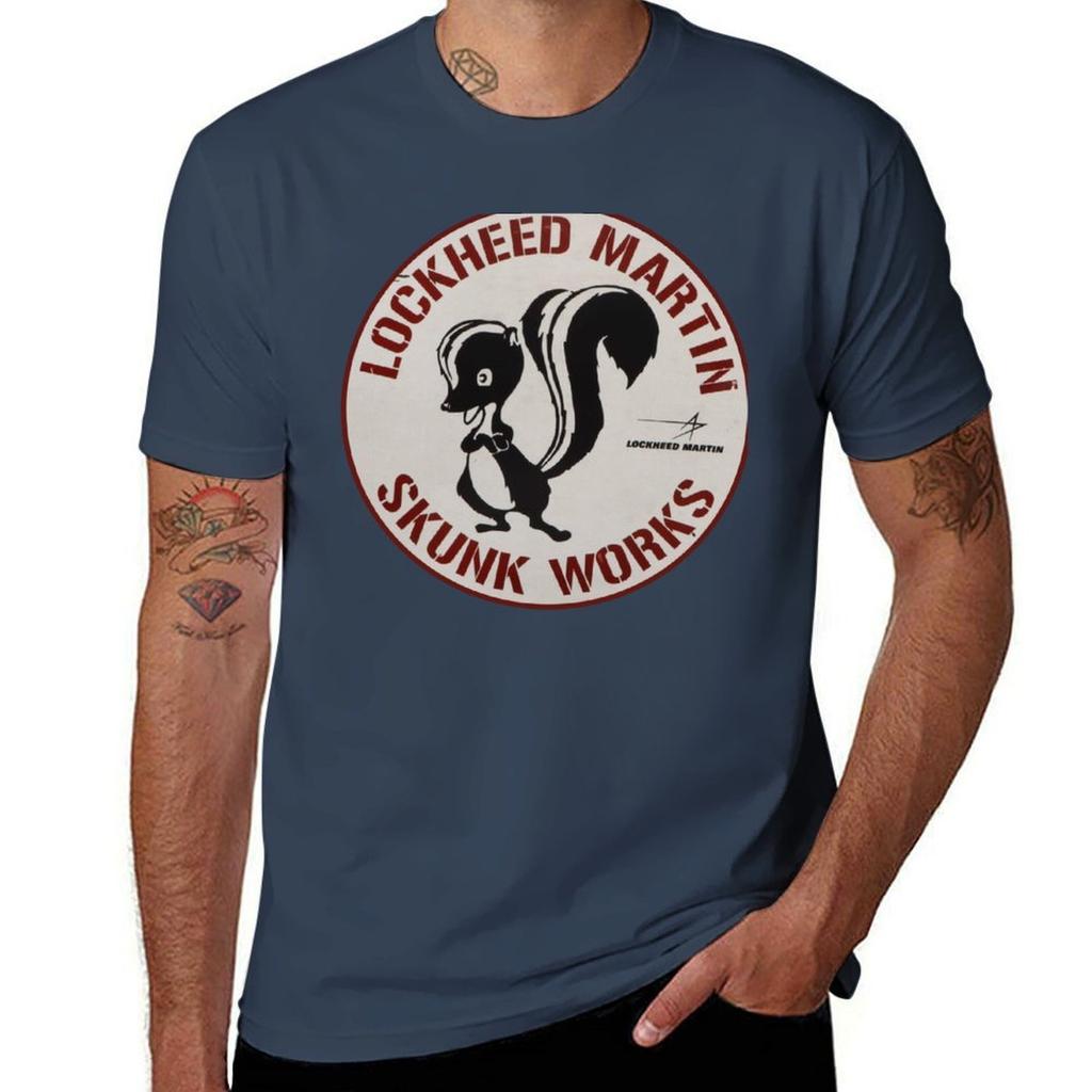 SKUNK WORKS T-Shirt cotton t shirts man 100% t shirts for man graphic tees t shirt personalised T-Shirt