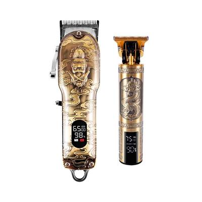 Беспроводная металлическая машинка для стрижки Twinbarber Bechek в комплекте с дорожным футляром