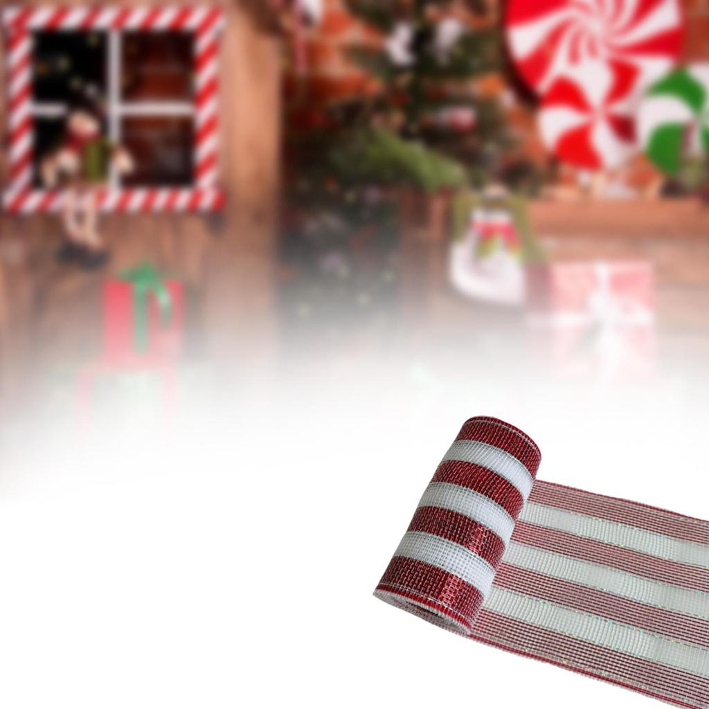 Рождественская красно-белая лента, украшение, DIY домашний текстиль, изготовление бантов, многофункциональная