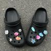 10Pcs Shining Shell Marine Animal Holes Shoe Charms Sandals Shoes Buckle Decor Slipper Accessories For Girls Shoes Diy Gift