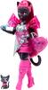 Monster High Catty Noir Doll with Pet Cat Charm and Accessories Including Backpack, Music Book, and Microphone