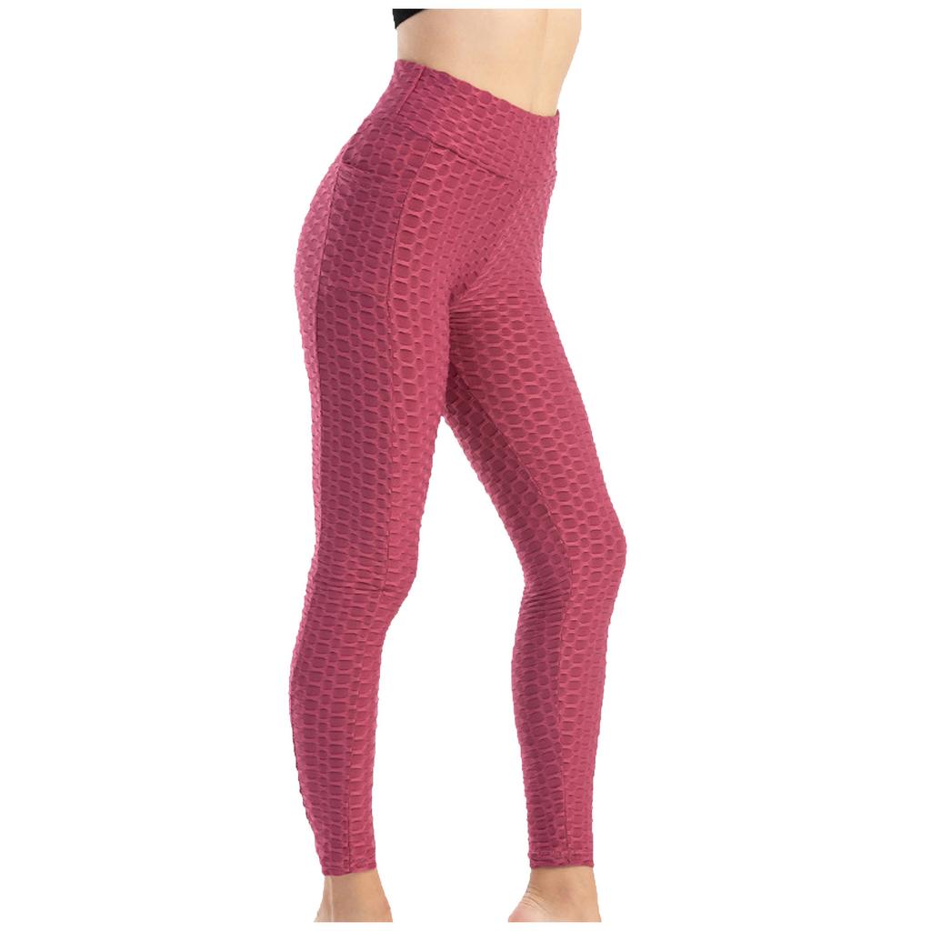 Women Fashionable Pocket Yoga Pants High Elastic Hip Lifting Slim And Sweat Pant